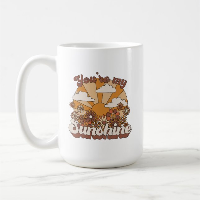 Retro Groovy | You're my Sunshine Coffee Mug (Left)
