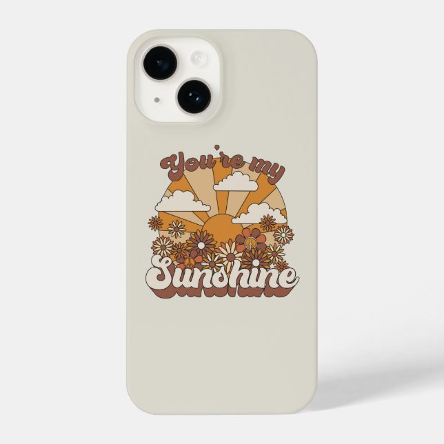Retro Groovy | You're my Sunshine iPhone Case (Back)