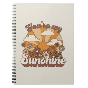 Retro Groovy You're my Sunshine Notebook