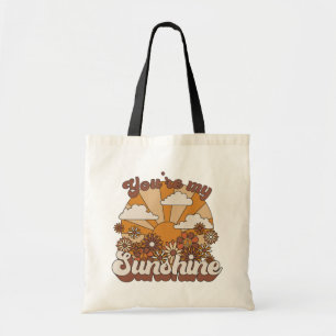 Retro Groovy   You're my Sunshine Tote Bag