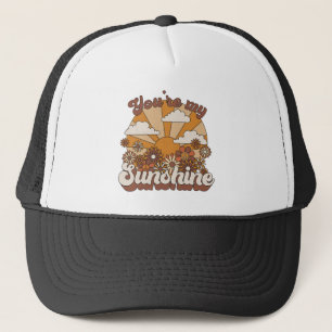 Retro Groovy   You're my Sunshine Trucker Hat