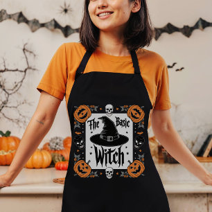 Retro Grunge Cottagecore Halloween Look Witch  Apron