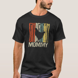 Retro grunge farmer chicken mummy chicken   T-Shirt
