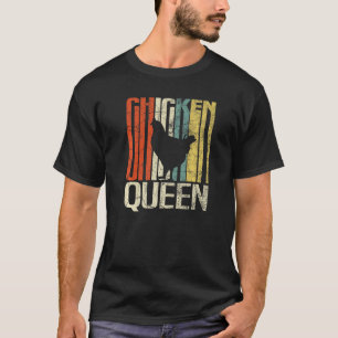 Retro grunge farmer chicken queen chicken T-Shirt