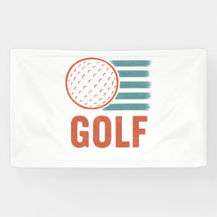 Retro Grunge Golf Banner