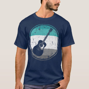Retro Grunge Guitar for Musicians Men Women Musict T-Shirt