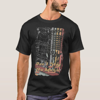 Retro Grunge Mic - Don't Stop The Music T-shirt