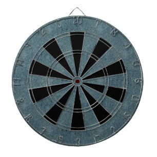 Retro Grunge Suede Custom Blue Texture Dartboard