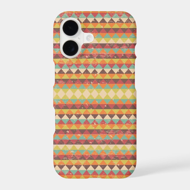 Retro Grunge Triangles Pattern (Back)