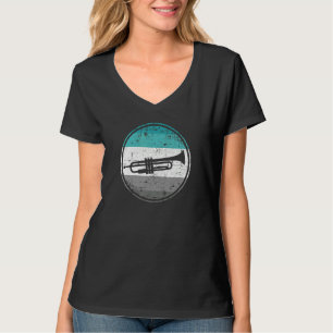 Retro Grunge Trumpet Musicians Men Women Musicteac T-Shirt