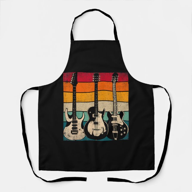 Retro Guitar  Apron (Front)
