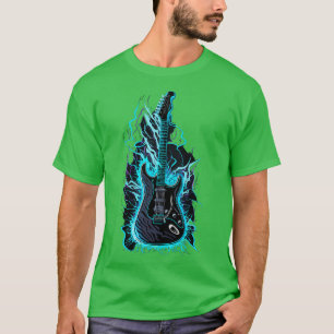 Retro Guitar Gift Guitarist Rock Concert Festival T-Shirt