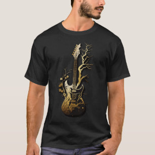Retro Guitar Gift Guitarist Rock Concert Festival T-Shirt