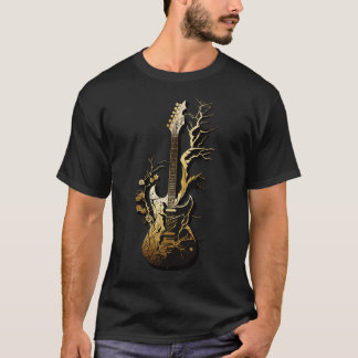 Retro Guitar Gift Guitarist Rock Concert Festival T-Shirt
