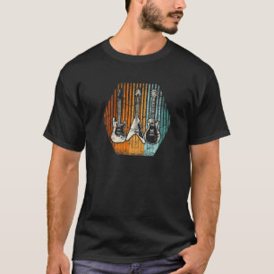 Retro Guitar Guitar Guitarist Vintage Guitar T-Shirt