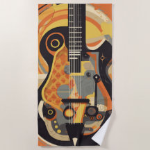 Retro Guitar Illustration