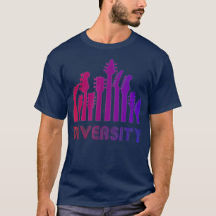 Retro Guitar Lovers Diversity  T-Shirt