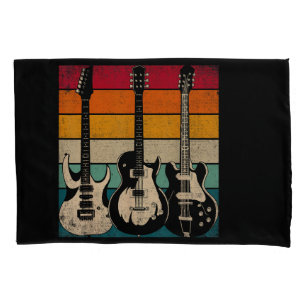 Retro Guitar  Pillowcase
