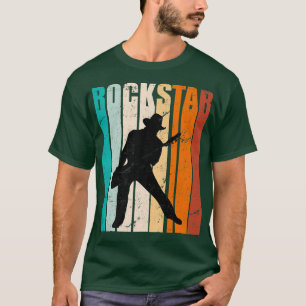 Retro Guitar Rock and Roll Guitarists Guitar music T-Shirt