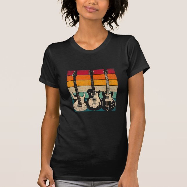 Retro Guitar  T-Shirt (Front)