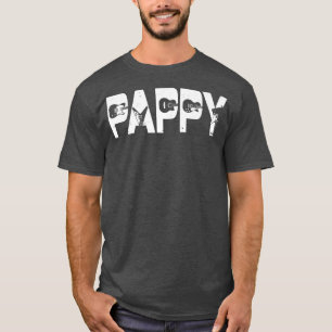 Retro Guitarist Father Pappy Guitar Fathers Day Mu T-Shirt