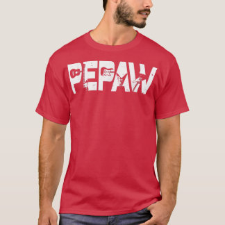 Retro Guitarist Father Pepaw Guitar Fathers Day Mu T-Shirt