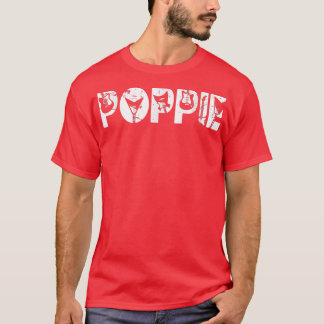Retro Guitarist Father Poppie Guitar Fathers Day M T-Shirt
