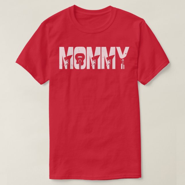 Retro Guitarist Mother Mommy Guitar Mother's Day M T-Shirt (Design Front)