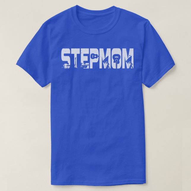 Retro Guitarist Mother Stepmom Guitar Mother's Day T-Shirt (Design Front)
