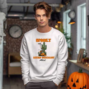 Retro Guitarist Personalised Name Halloween Sweatshirt