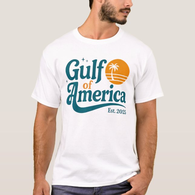 Retro Gulf Of America Est 2025 season summer T-Shirt (Front)
