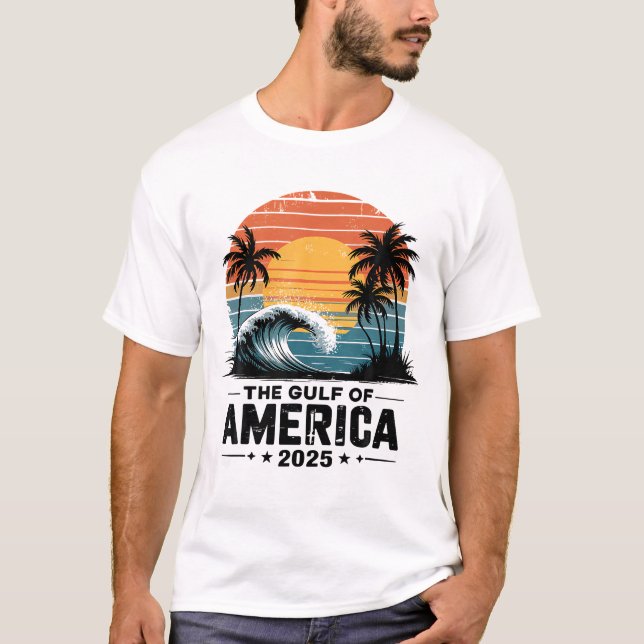 Retro Gulf Of America Est 2025 shirt (Front)