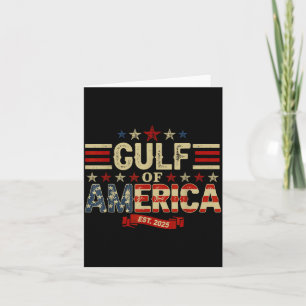 Retro Gulf Of America Est 2025 Vintage Usa Coastal Card