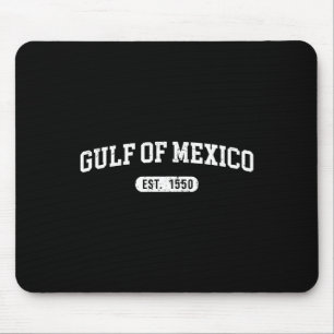 Retro Gulf Of Mexico Est 1550 Mexican Flag For Men Mouse Mat