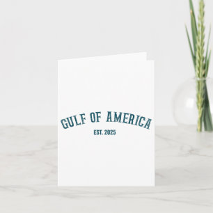 Retro Gulf Of Us America 2025 American Flag Gulf M Card