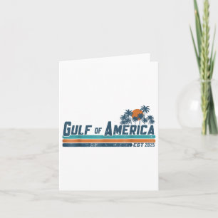 Retro Gulf Of Us America 2025 American Flag Gulf M Card