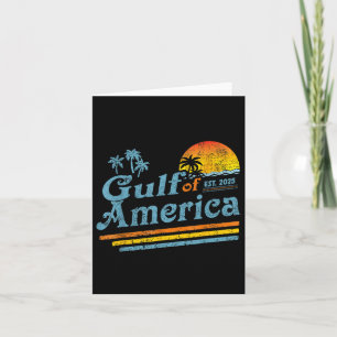 Retro Gulf Of Us America 2025 American Flag Gulf M Card