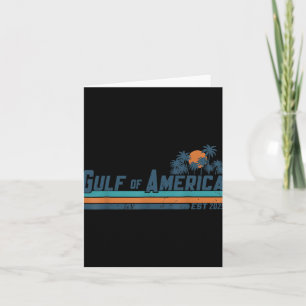 Retro Gulf Of Us America 2025 American Flag Gulf M Card