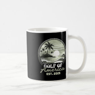 Retro Gulf Of Us America 2025 American Flag Gulf M Coffee Mug