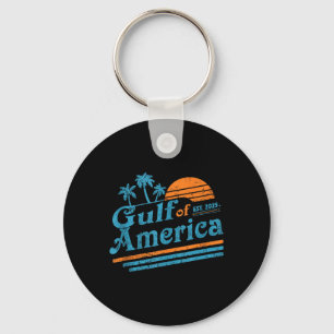 Retro Gulf Of Us America 2025 American Flag Gulf M Key Ring