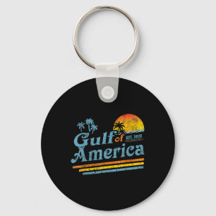 Retro Gulf Of Us America 2025 American Flag Gulf M Key Ring
