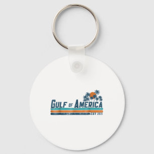 Retro Gulf Of Us America 2025 American Flag Gulf M Key Ring