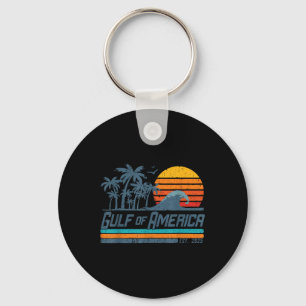 Retro Gulf Of Us America 2025 American Flag Gulf M Key Ring