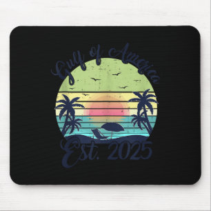 Retro Gulf Of Us America 2025 American Flag Gulf M Mouse Mat