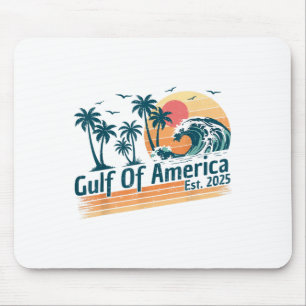 Retro Gulf Of Us America 2025 American Flag Gulf M Mouse Mat