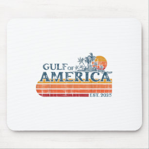 Retro Gulf Of Us America 2025 American Flag Gulf M Mouse Mat
