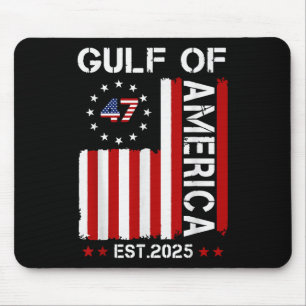 Retro Gulf Of Us America 2025 American Flag Gulf M Mouse Mat