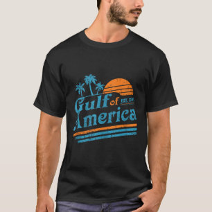 Retro Gulf Of Us America 2025 American Flag Gulf M T-Shirt
