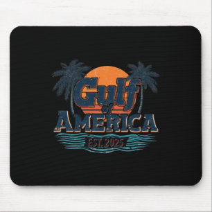 Retro Gulf Of Us America 2025 American Flag Long S Mouse Mat