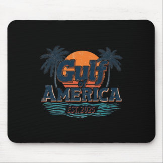 Retro Gulf Of Us America 2025 American Flag Long S Mouse Mat